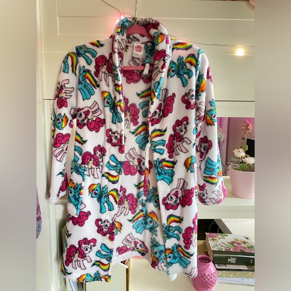 🌸3/$30🌸 My Little Pony Pinkie Pie and Rainbow Dash Fluffy Children’s Bath Robe - Picture 4 of 8